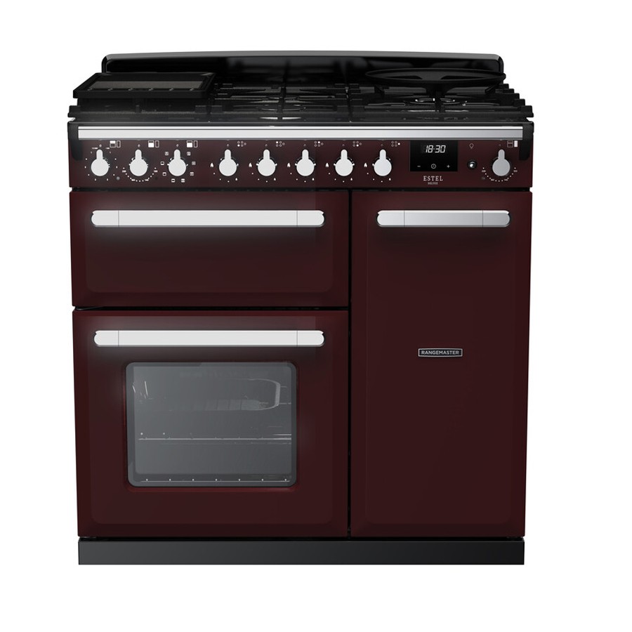 product image RangeM  Estel DLX D.Fuel  Bordeaux 90cm H 89.50/93.50cm x W 90.00cm x D 61.70cm