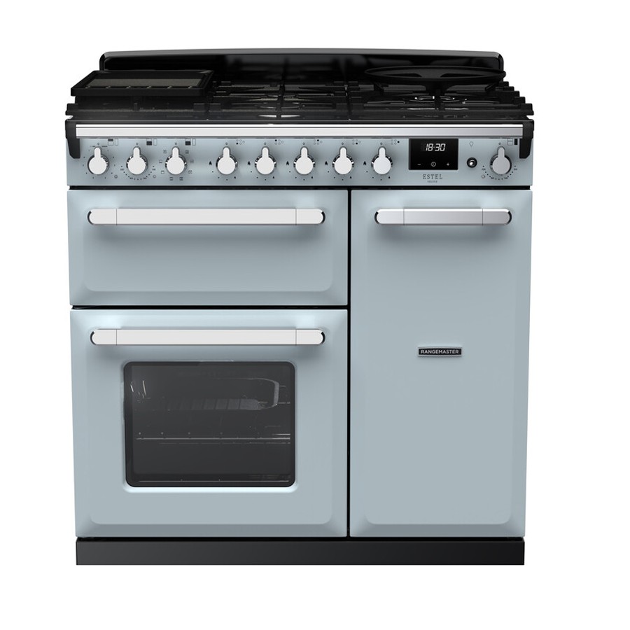 product image RangeM  Estel DLX D.Fuel  Misty Blue 90c H 89.50cm x W 99.40cm x D 65.40cm