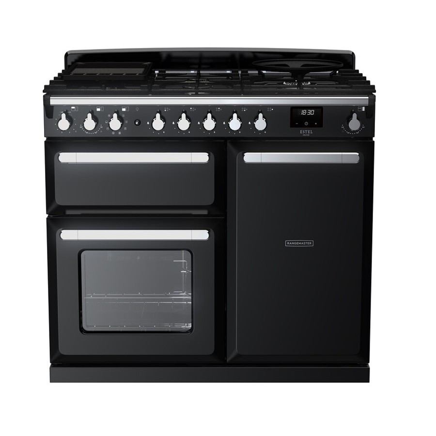 product image RangeM  Estel DLX D.Fuel  GLS Blk 100cm H 89.50cm x W 99.40cm x D 65.40cm
