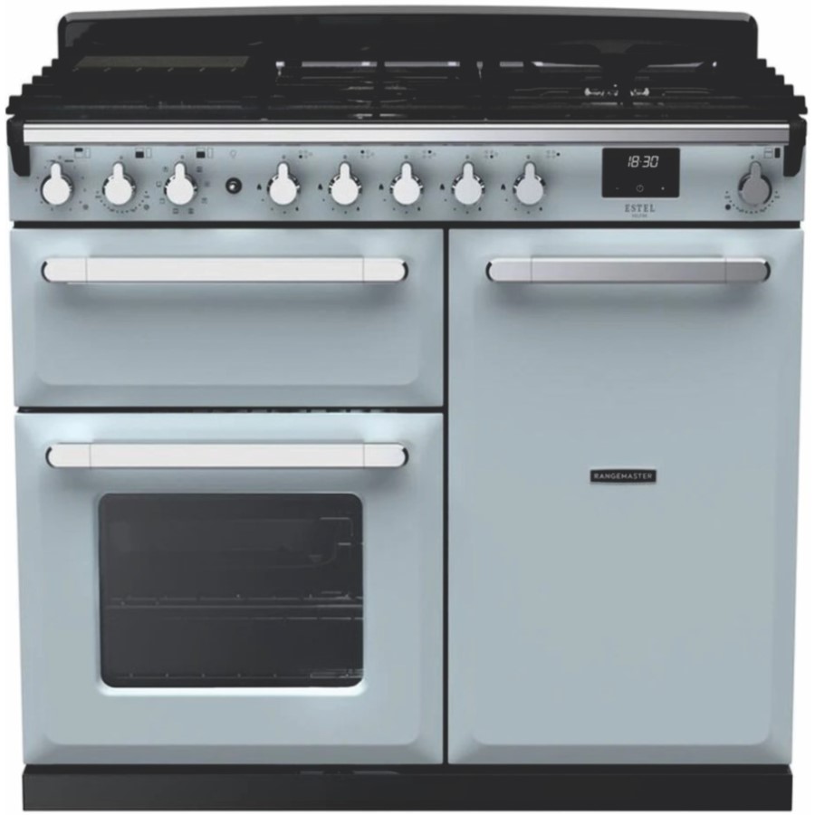 product image RangeM Estel DLX D.Fuel Misty Blue 100cm H 89.50cm x W 99.40cm x D 65.40cm