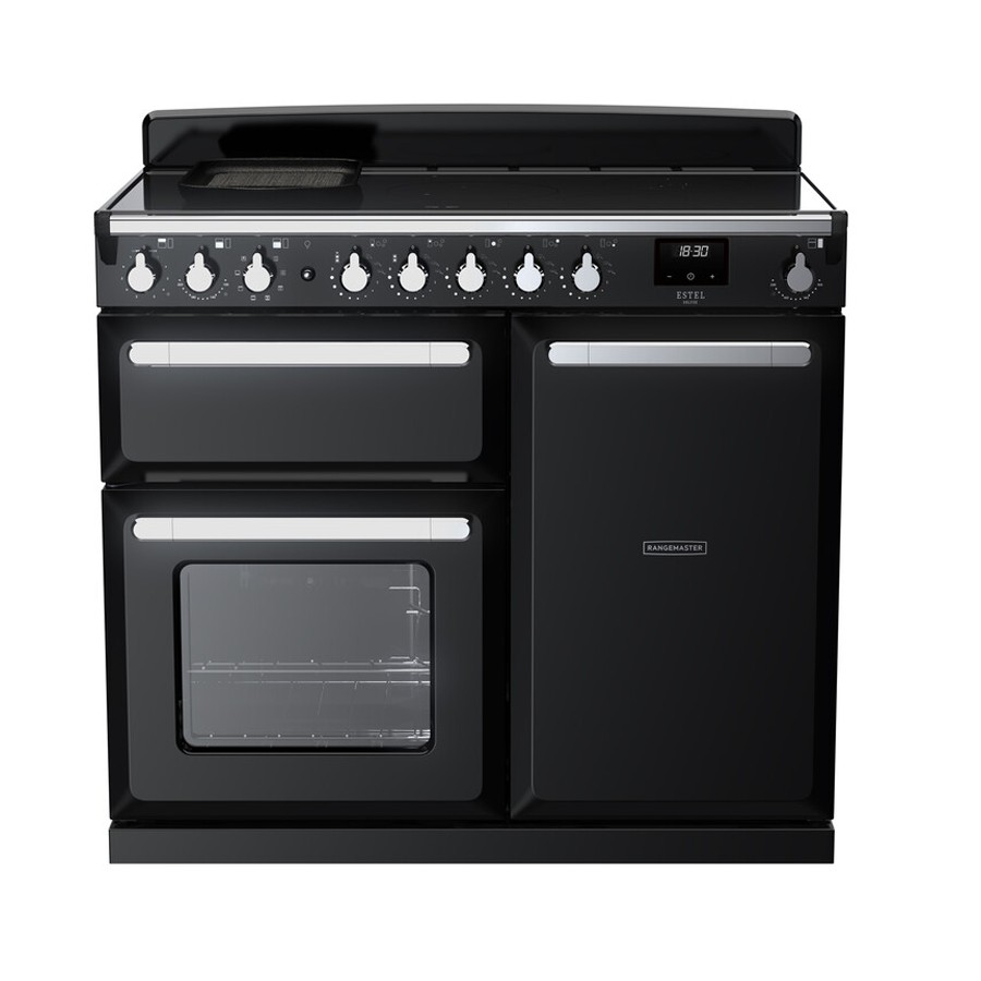 product image RangeM  Estel DLX Ind. GLS Blk 100cm H 89.50cm x W 99.40cm x D 65.40cm