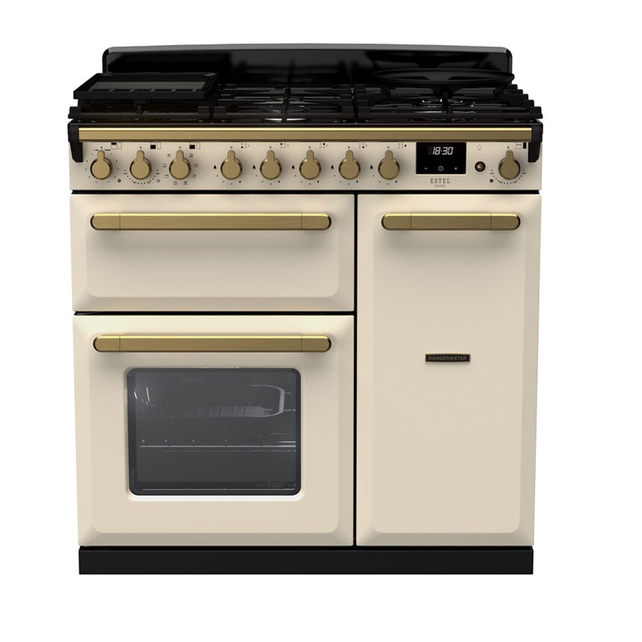 product image RangeM Estel DLX D.Fuel Pale Cream 90cm H 89.50cm x W 90.00cm x D 65.40cm