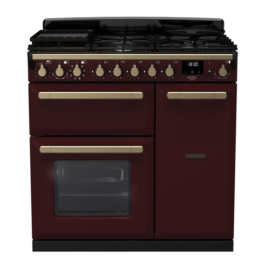 product image RangeM  Estel DLX D.Fuel  Bordeaux 90cm H 89.50/93.50cm x W 90.00cm x D 61.70cm