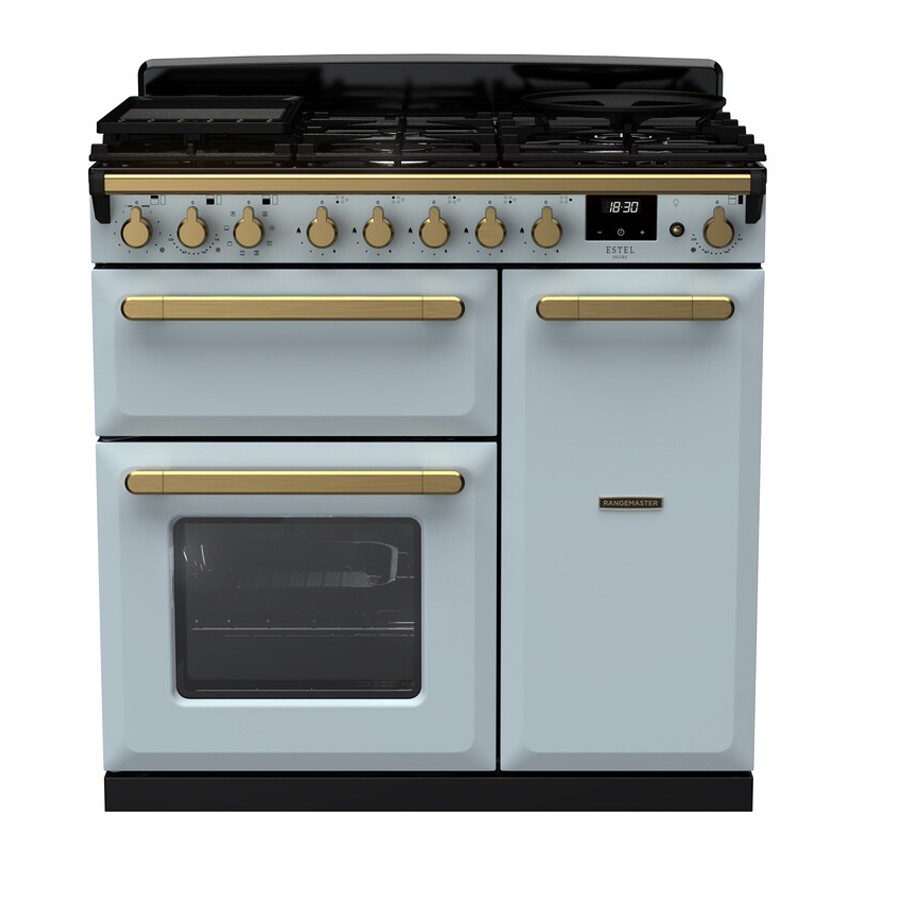 product image RangeM  Estel DLX D.Fuel  Misty Blue 90c H 89.50/93.50cm x W 90.00cm x D 61.70cm