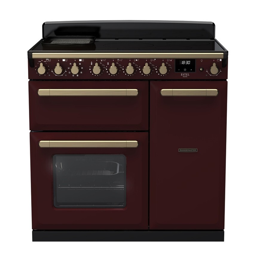 product image RangeM  Estel DLX Ind. Bordeaux 90cm H 89.50cm x W 99.40cm x D 65.40cm