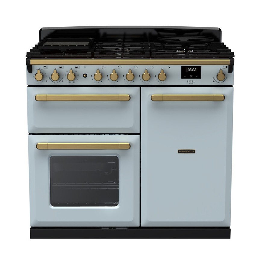 product image RangeM Estel DLX D.Fuel Misty Blue 100cm H 89.50cm x W 99.40cm x D 65.40cm