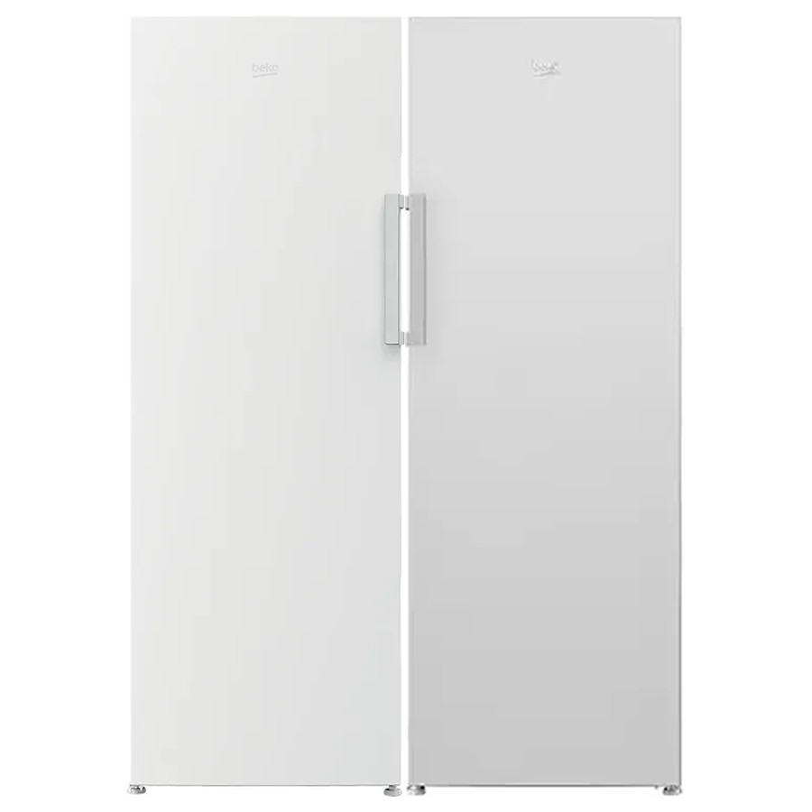 product image Beko Larder Side By Side 171x60cm White FFP4671W 
Beko Larder Freezer No Frost White 
LSP4671W 
Beko Larder Fridge No Frost 367L White