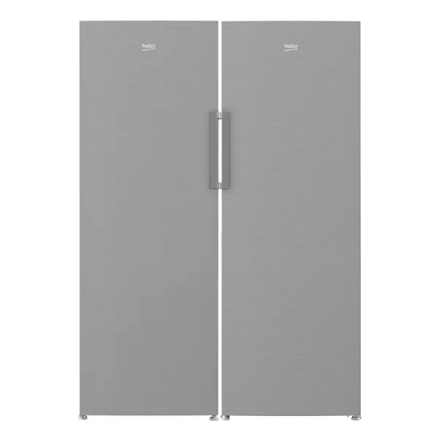 product image Beko Larder Side By Side 171x60cm Silver FFP4671PS 
Beko Larder Freezer No Frost Inox 
LSP4671PS 
Beko Larder Fridge No Frost 367L Inox