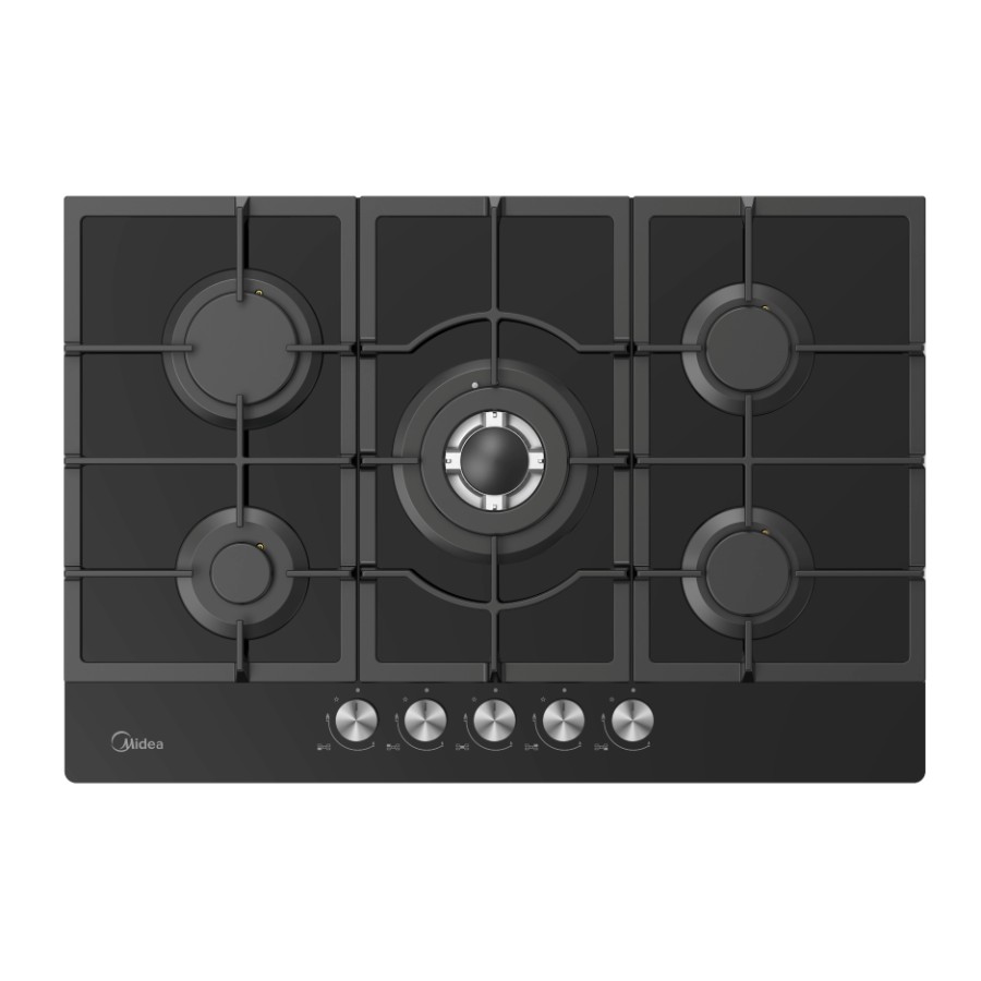 product image Midea Gas Hob Built-In Black 75 cm 5 Burners