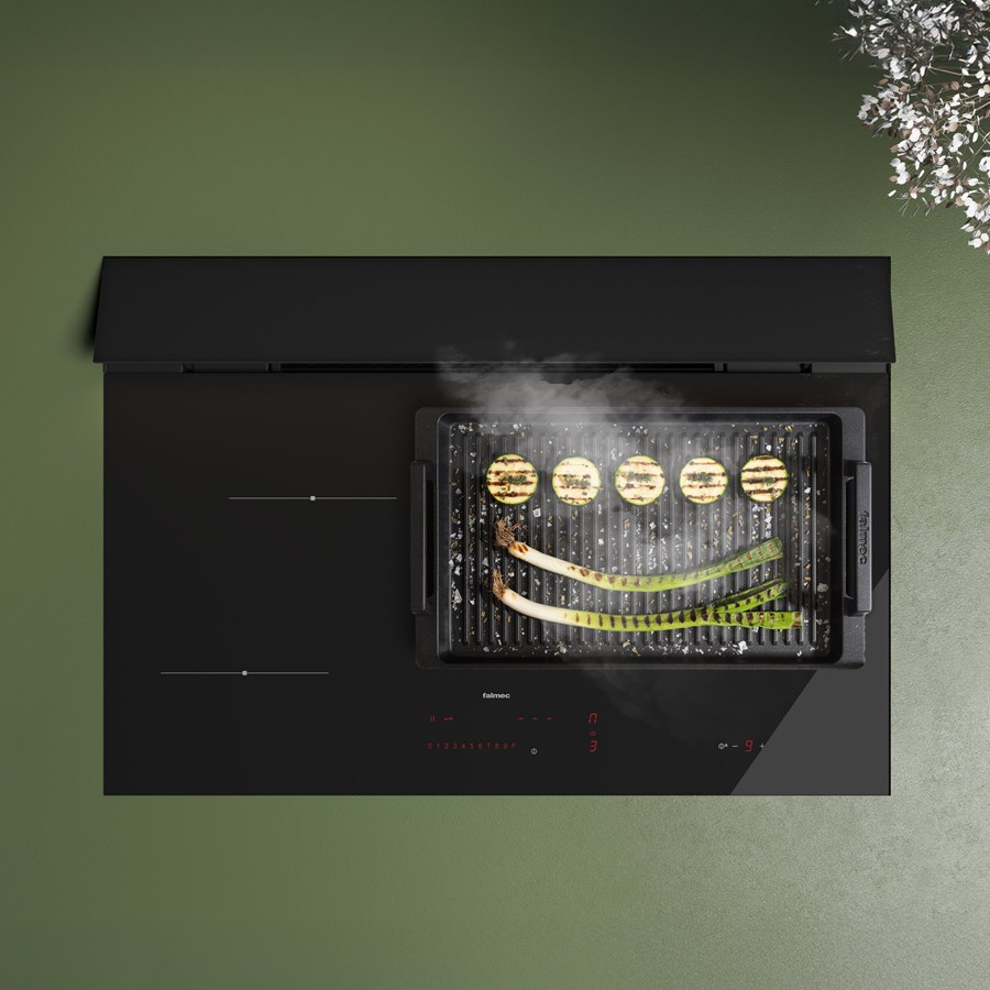product image Falmec Brera AspirationHob Matt Blk 75cm Duct Out