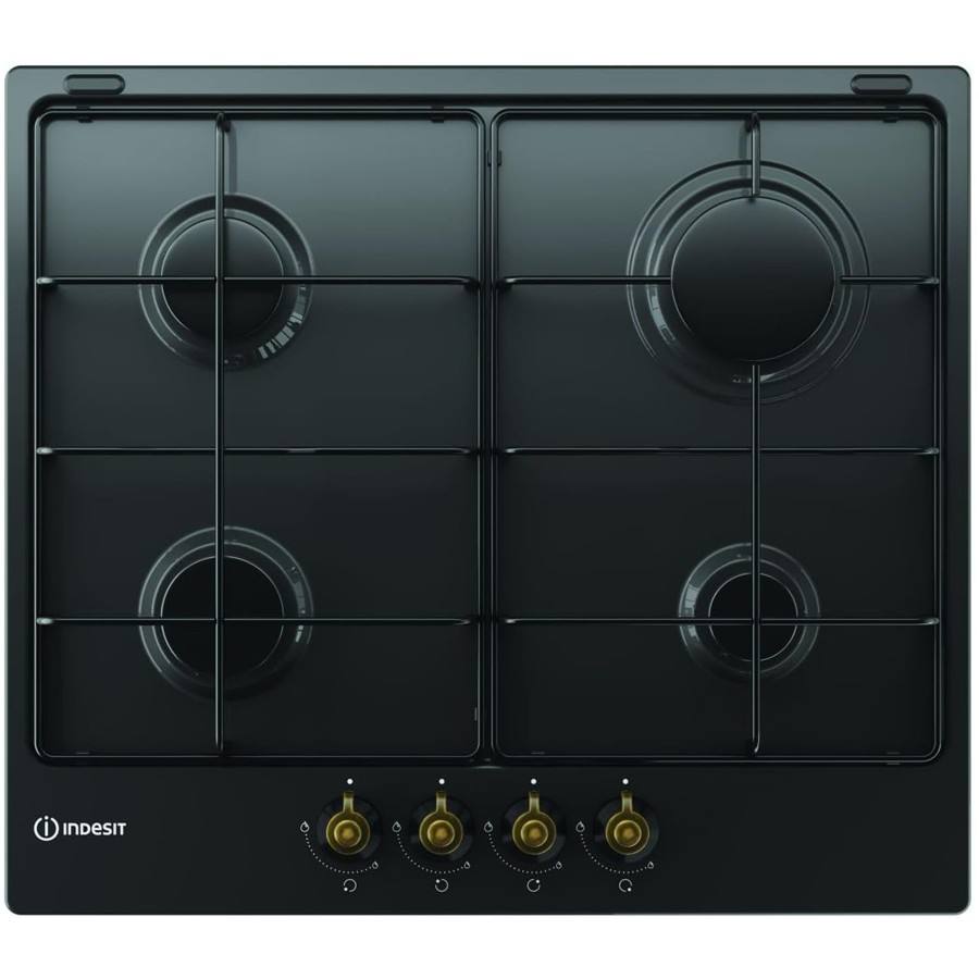 product image Indesit Hob Gas 4 Burners Black H 5.60cm x W 58.00cm x D 47.50cm
