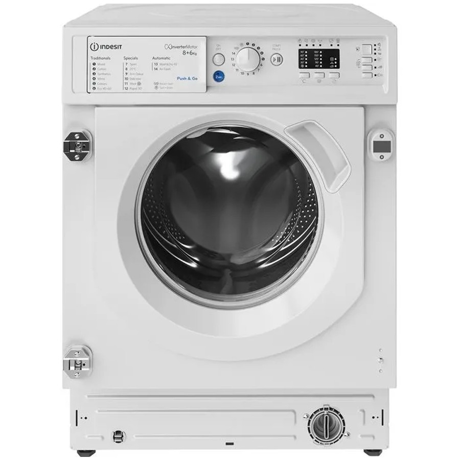 product image Indesit Washer Dryer 8/6 Kg Integrat Wht H 81.50cm x W 59.50cm x D 54.50cm