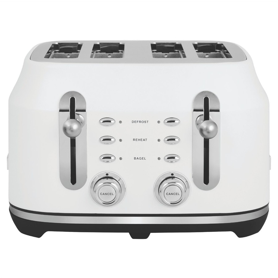 product image Rangemaster Classic Toaster 4 Slice Wht H 19.8cm x D 30.2cm x W 30.8cm