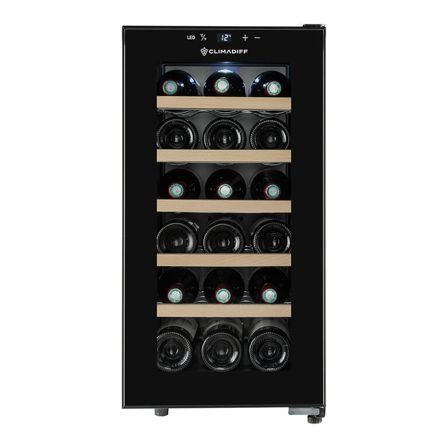 product image Climadiff Wine Cabinet Black 18 Bottles H 67.0cm x W 34.5cm x D 48.5cm