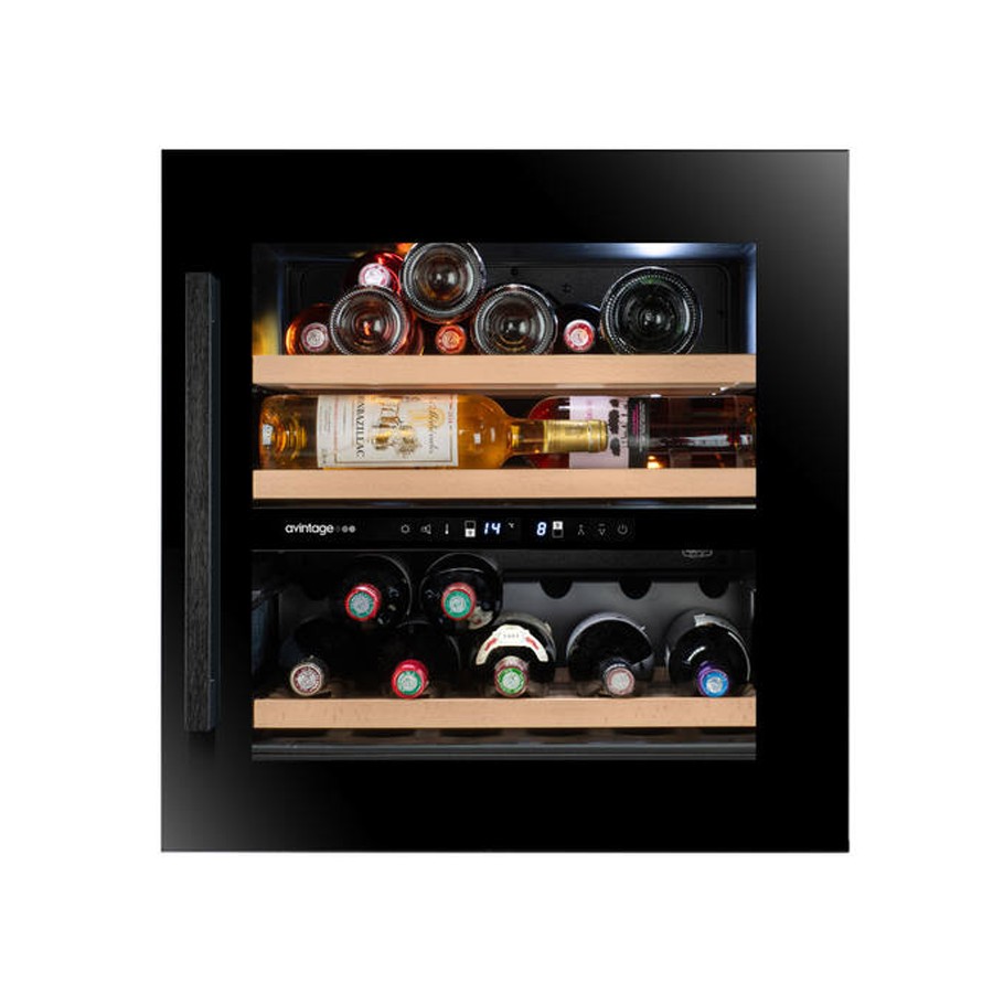 product image Avintage Wine Cooler Black 28 Bottles H 59.5cm x W 58.9cm x D 54.8cm