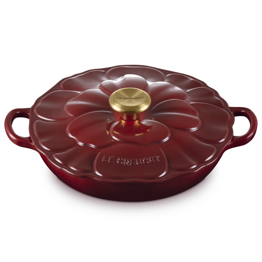 Le Creuset Petal Low Braiser Garnet 26cm Image
