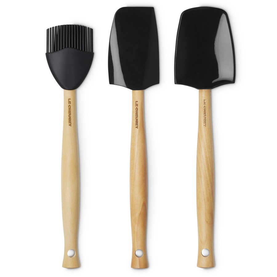 product image Le Creuset Set of 3 Craft Spatulas Black 