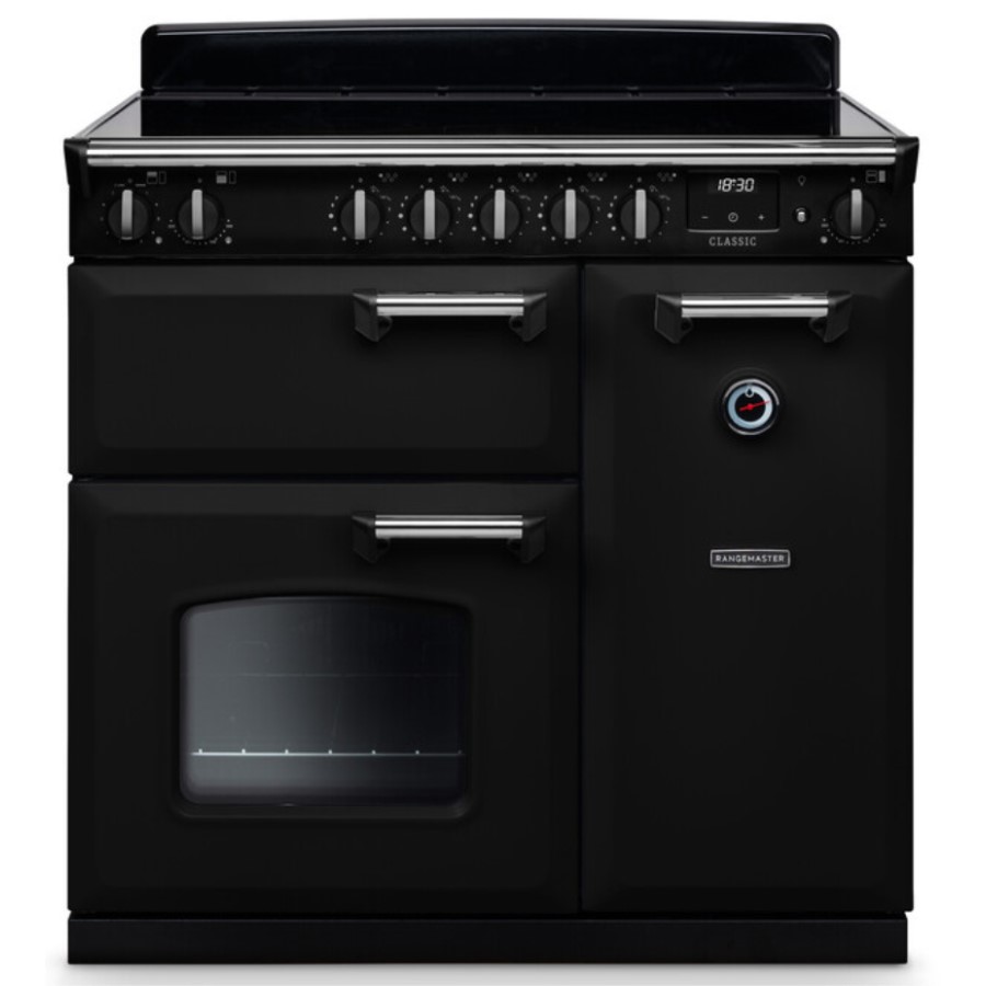 product image RangeM Classic Induct. Blk/Chrome 90 cm H 89.50 / 93.50 cm x W 90.00 cm x D 61.70 cm