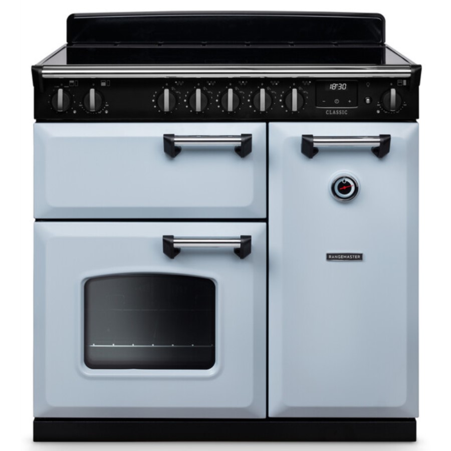 product image RangeM Induction Hub Blue/Chrome 90 cm H 89.50 / 93.50 cm x W 90.00 cm x D 61.70 cm