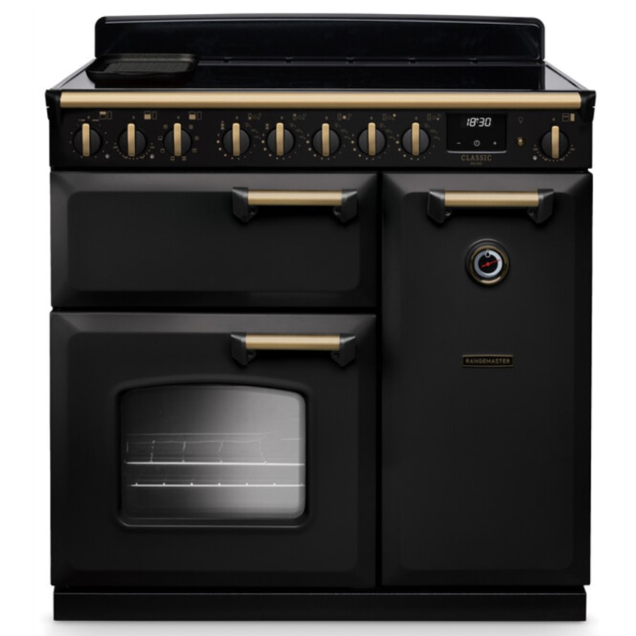 product image RangeM Induction Hob Black/Brass 90 cm H 89.50 / 93.50 cm x W 90.00 cm x D 61.70 cm