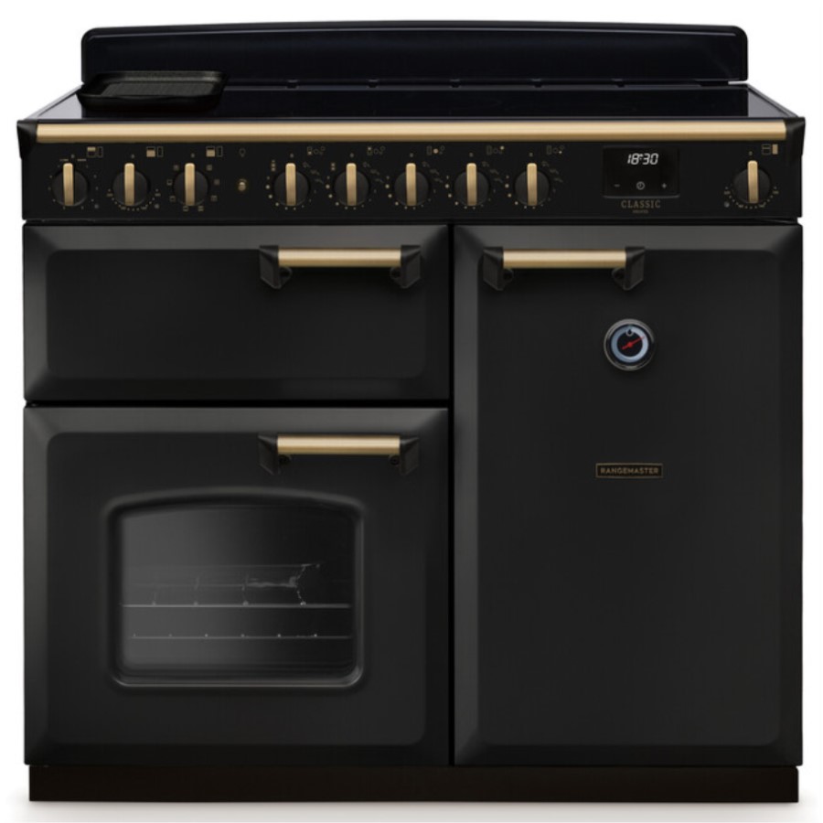 product image RangeM Induction Hob Black/Brass 100 cm H 89.50 / 93.50 cm x W 99.40 cm x D 61.70 cm