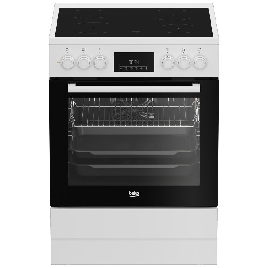 product image Beko Cooker Electric Fan Assisted White H 85.00cm x W 60.00cm x D 60.00cm