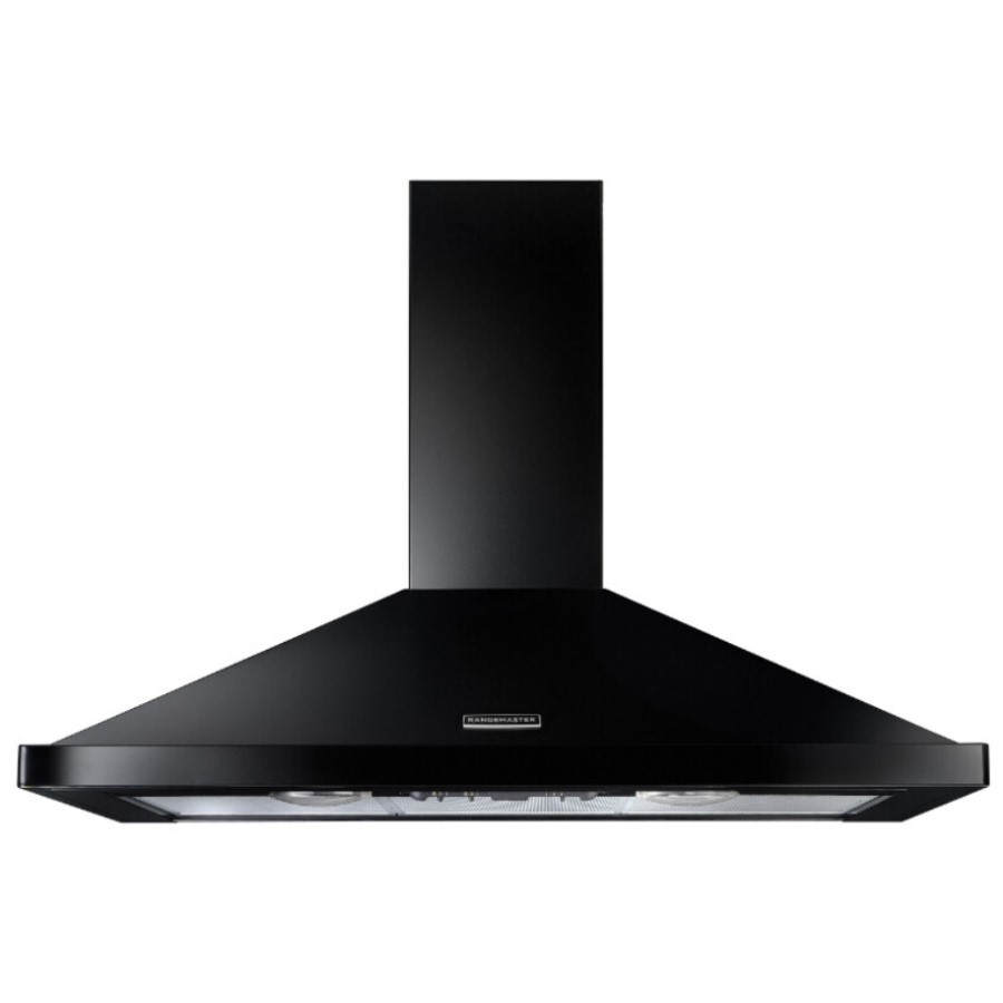 product image RangeM Chimney Hood Blk/Chrome 90 cm H 73.50 / 101.00 cm x W 110.00 cm x D 49.00 cm