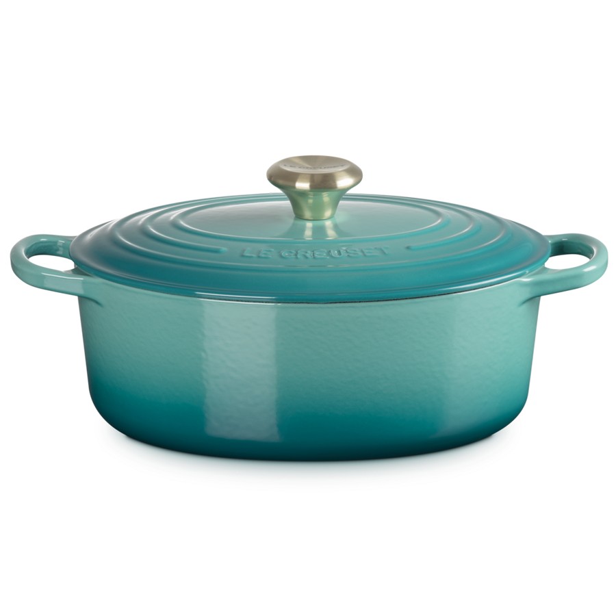 product image Le Creuset Oval Cass. Bleu Riviera 29 cm 