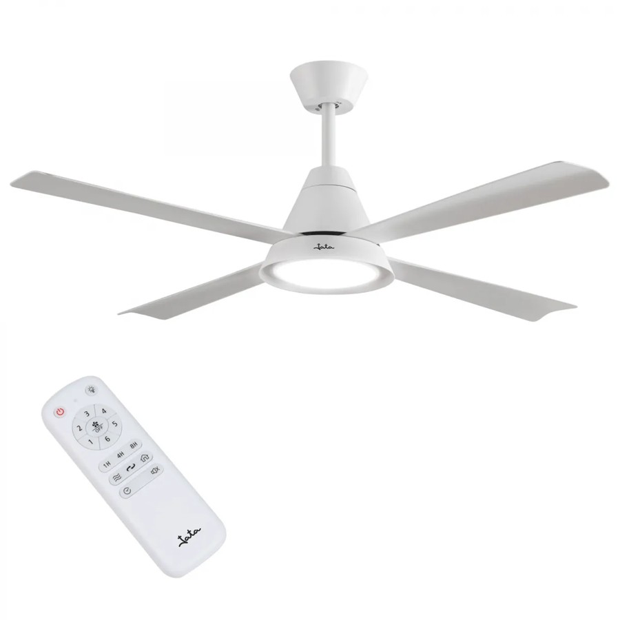 product image Jata Ceiling Fan with Light White 132 cm 