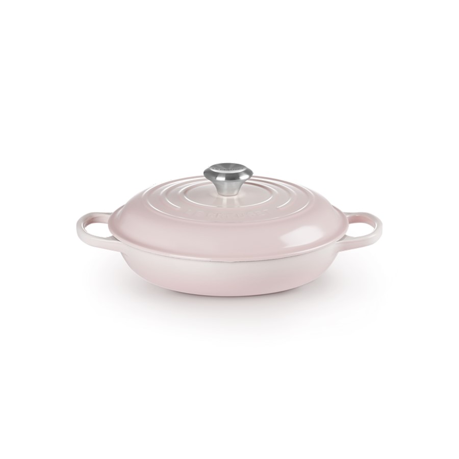 product image Le Creuset Low Casserole Shell Pink 26cm 