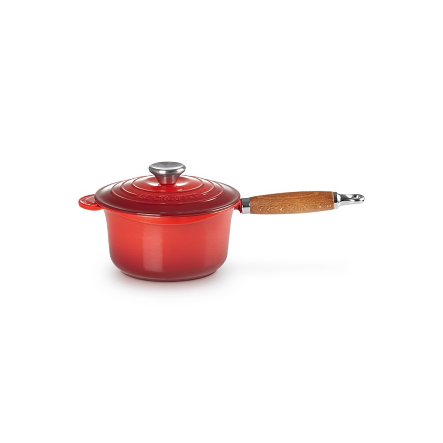 product image Le Creuset Saucepan Cerise 18 cm Wooden Handle