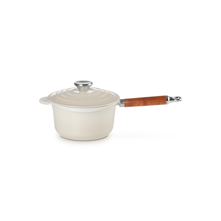 product image Le Creuset Saucepan Meringue 18 cm Wooden Handle