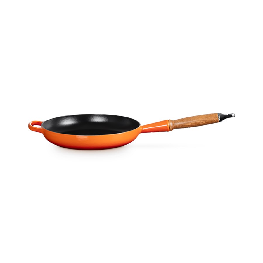product image Le Creuset Round Frying Pan Flame 26 cm Wooden Handle