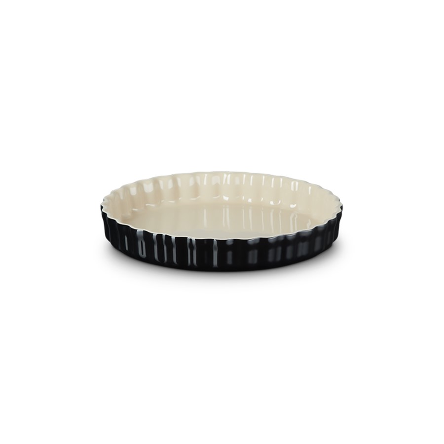 product image Le Creuset Flan Dish Black Onyx 28 cm Fluted