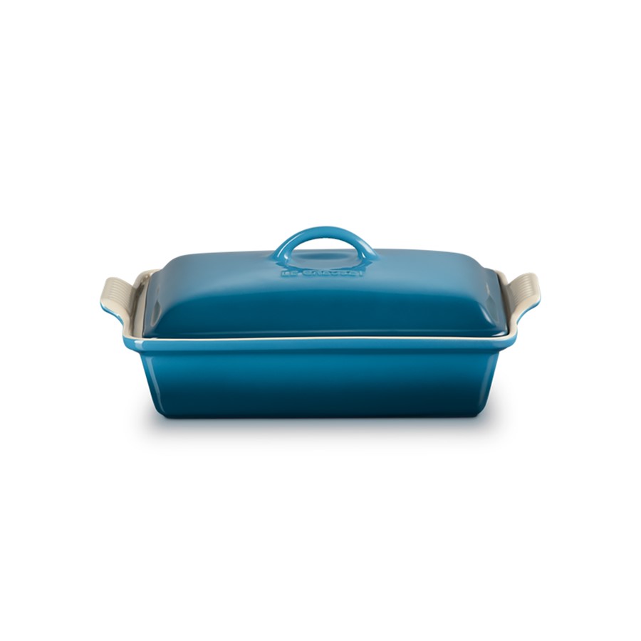 product image Le Creuset Rect Dish w/Lid Dp Teal 33 cm 