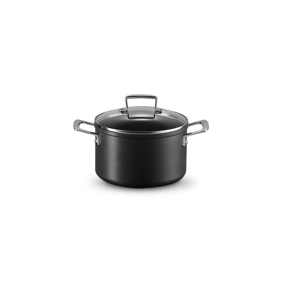 product image Le Creuset Cass with Glass Lid Blk 20 cm 