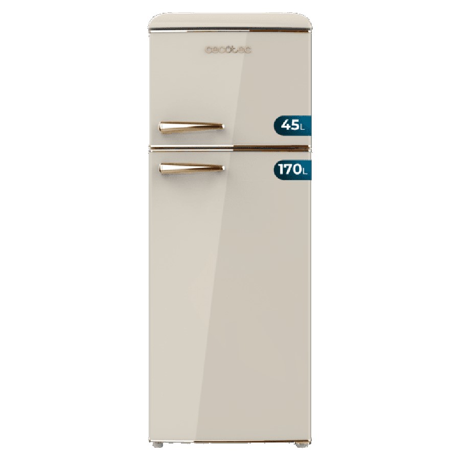 product image Cecotec Retro Fridge/Freezer Beige 215 L H 148.2cm x W 55.2cm x D 62.1cm