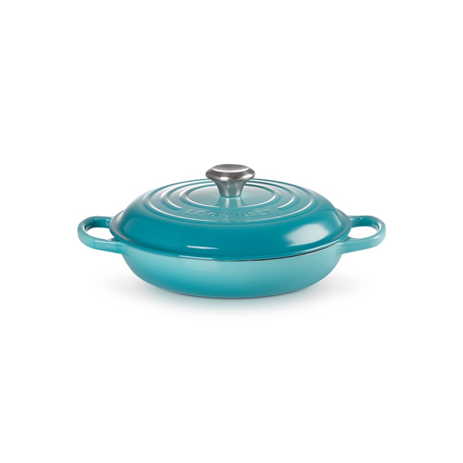 product image Le Creuset Shallow Sign. Braiser Teal 26 
