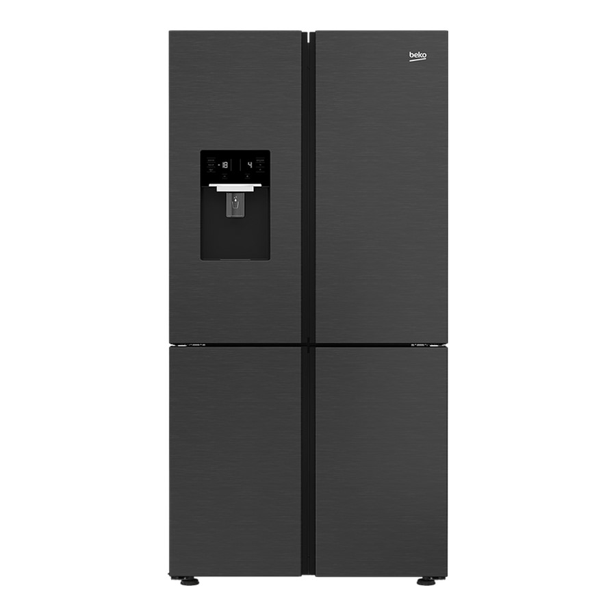 product image Beko French Doors With Disp. Dark inox H 182cm x W 90.8cm x D 70.5cm