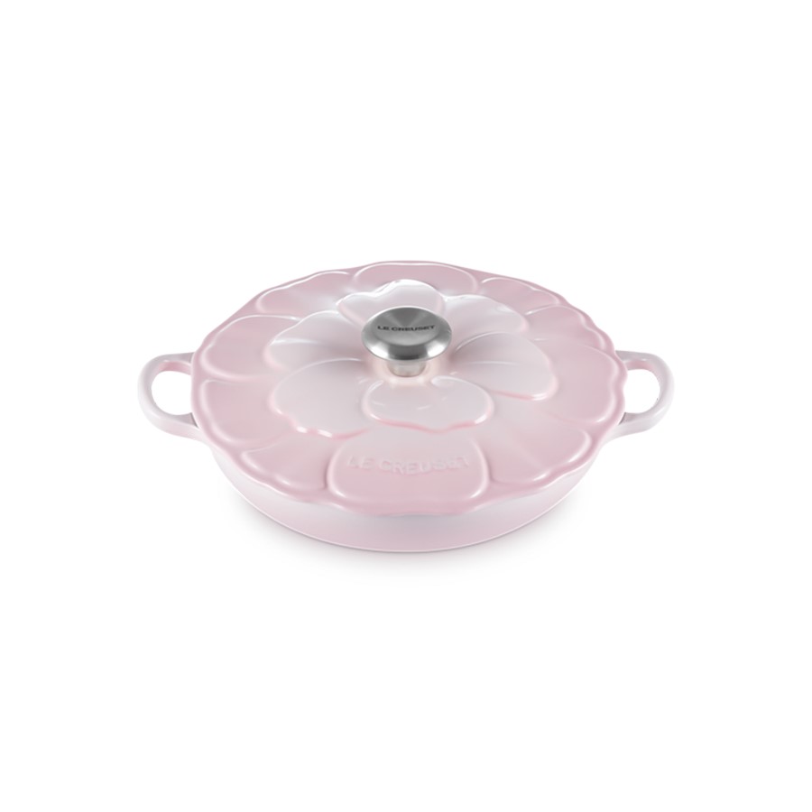 product image Le Creuset Round Sign. Shell Pink 26 cm Low Braiser