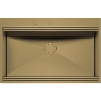 product image Foster Sink Milanello Gold Flush Mount 8100602 Black Grid Milanello Gold 
8407121 Gold Automatic waste Fitting