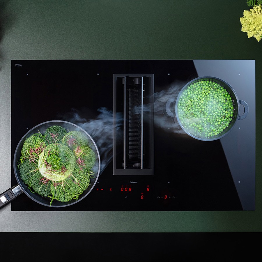 product image Falmec Quantum Pro Aspiration Hob Black Black Glass RAL 9005 220-240V ~ 50-60Hz 600 m3/h  
Without Filter
