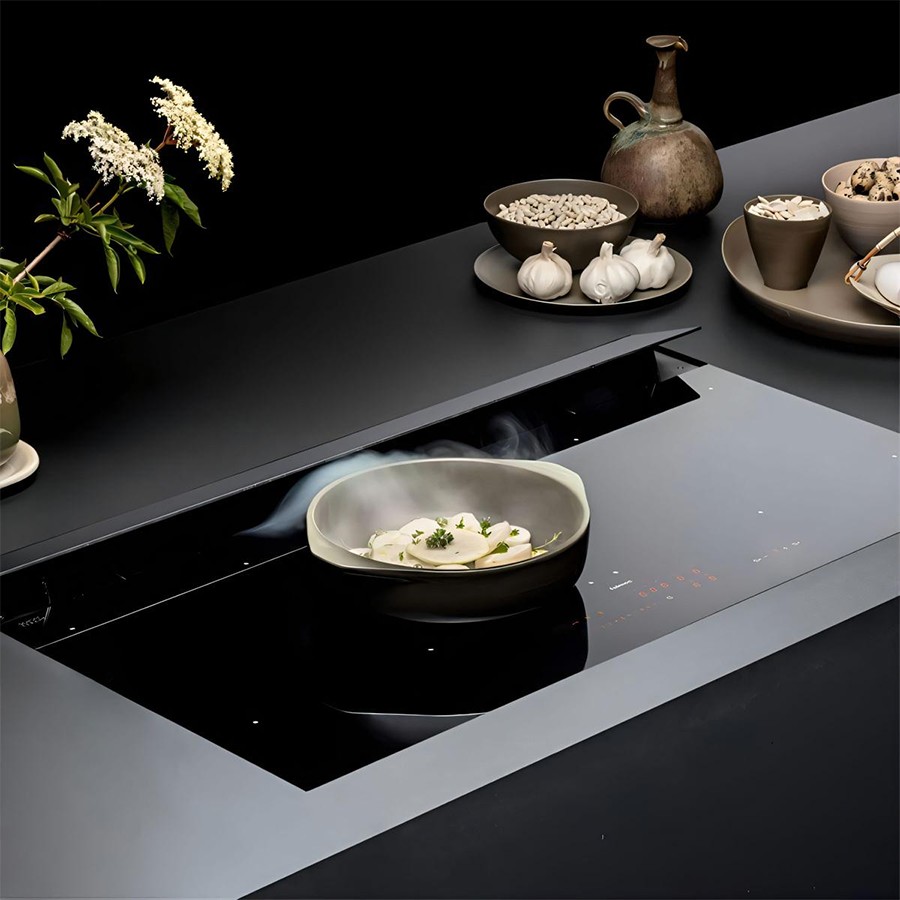 product image Falmec Aspiration Hob Brera Black 90 cm RAL 9005 220-240V ~ 50-60Hz 800 m3/h 
Without Filter