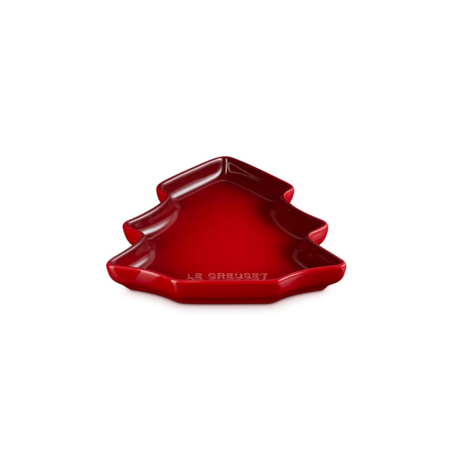 product image Le Creuset Tree Dessert Plate Cerise 19c 