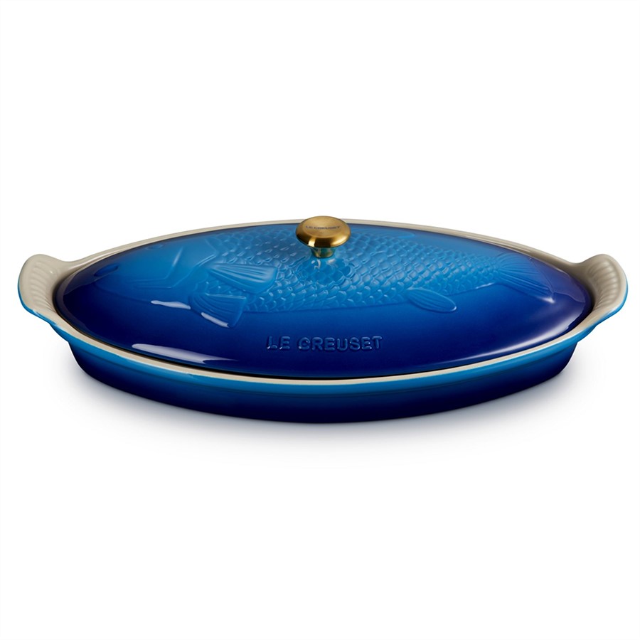 product image Le Creuset Heritage Fish Baker Blue 34cm 